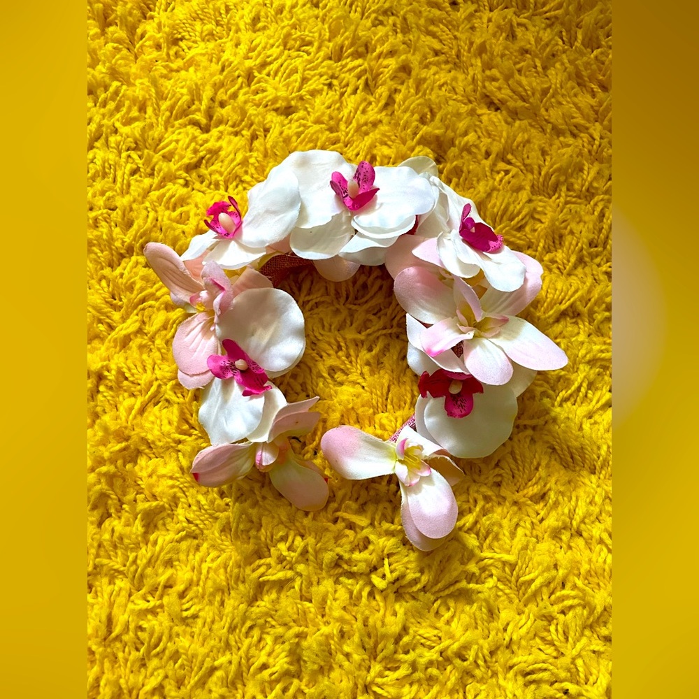 Pink Malibu Barbie Flower Crown with Rhinestones!✨🌺✨🌸